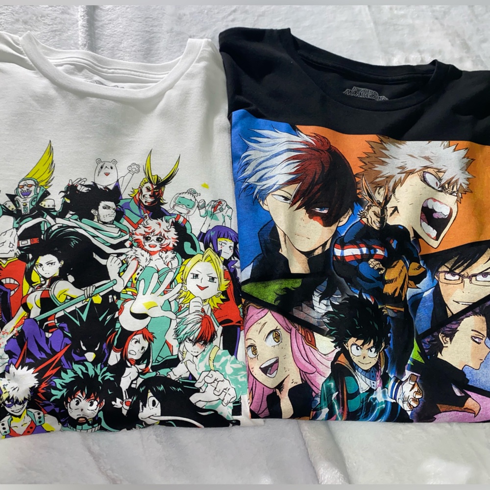 MY HERO ACADEMIA GRAPHIC TEES (X2)